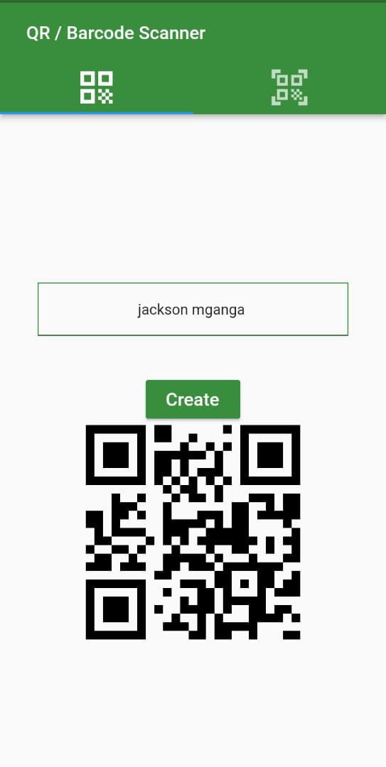 Qr code generator and Scanner app preview